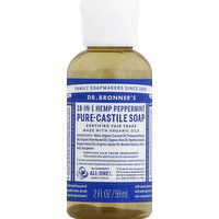 Dr. Bronner's Soap, Pure-Castile, 18-in-1 Hemp, Peppermint, 2 Ounce