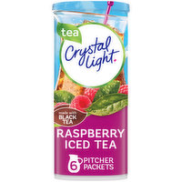 Crystal Light Raspberry Iced Tea Naturally Flavored Powdered Drink Mix, 6 Each