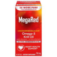 MegaRed Softgels 750 mg Omega-3 Krill Oil, 80 Each