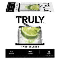 Truly Hard Seltzer, Lime, 6 Each