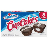 Hostess Cupcake, Chocolate, Frosted, 8 Each