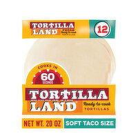 Tortilla Land Flour Tortillas, Soft Taco Size, 12 Each