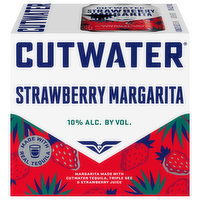 Cutwater Margarita, Strawberry, 4 Each