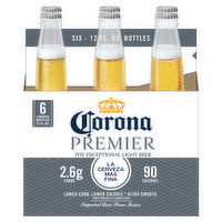 Corona Premier Beer, Light, 6 Each