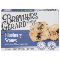 Brothers Gerard Baking Co. Scones, Blueberry, 6 Each