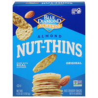 Blue Diamond Almonds Nut-Thins Rice Cracker Snacks, Almond, Original, 4.25 Ounce