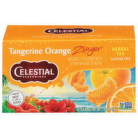 Celestial Seasonings Herbal Tea, Caffeine Free, Tangerine Orange Zinger, Tea Bags, 20 Each