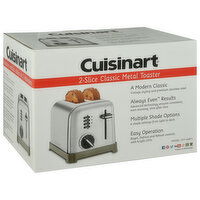 Cuisinart Toaster, 2-Slice, Classic Metal, 1 Each