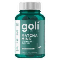 Goli Nutrition Cognitive 250 mg Matcha Mind, 60 Each