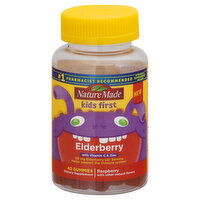 Nature Made Kids First Elderberry, 50 mg, Gummies, Raspberry, 40 Each