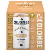 La Colombe Cold Brew, with Milk, Draft Latte, Vanilla, 4 Pack, 4 Each