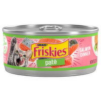 Friskies Cat Food, Salmon Dinner, Pate, 5.5 Ounce