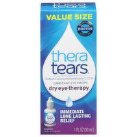 Thera Tears Dry Eye Therapy Lubricant Eye Drops Value Size, 1 Fluid ounce