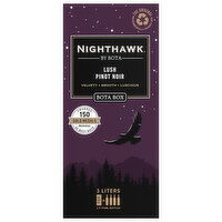 Bota Box Nighthawk Pinot Noir, Lush, 3 Each