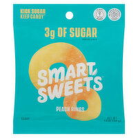 SmartSweets Candy, Peach Rings, 1.8 Ounce