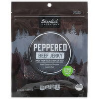 Essential Everyday Beef Jerky, Peppered, 3.25 Ounce