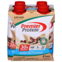 Premier Protein High Protein Shake, Cafe Latte, 4 Pack, 4 Each