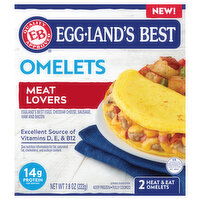 Eggland's Best Omelets, Heat & Eat, Meat Lovers, 2 Each