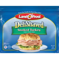 Land O'Frost DeliShaved Smoked turkey goes great with a variety of sandwiches and condiments., 9 Ounce