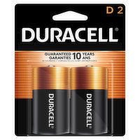 Duracell Batteries, Alkaline, D, 2 Pack, 2 Each