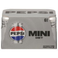 Pepsi Cola, Diet, Mini, 6 Each