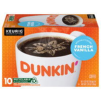 Dunkin' K-Cup Pods French Vanilla Coffee, 10 Each