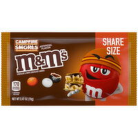 M&M'S M&M'S Campfire Smores White and Milk Chocolate Halloween Candy, Share Size, 2.47 Oz Bag, 2.47 Ounce