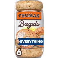 Thomas' Everything Pre-sliced Bagels, 6 count, 20 oz, 6 Each