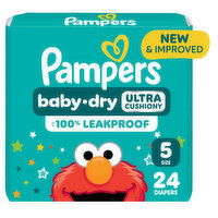 Pampers Baby Dry Baby Dry Diapers Size 5 24 Count, 24 Each