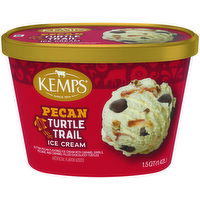 Kemps Pecan Turtle Trail Ice Cream, 1.5 Quart