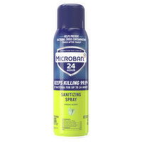 Microban Microban 24 Hour Sanitizing Spray, Fresh Scent, 15 oz, 15 Ounce