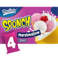 Marinela Sponch Marshmallow and Strawberry Coconut Cookies, 4 packs, 12.68 oz, 4 Each