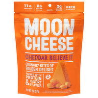 Moon Cheese Cheese Snack, Cheddar Believe It, 2 Ounce