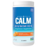 Natural Vitality Calm Magnesium Supplement, 330 mg, Gummies, Orange Flavored, 120 Each