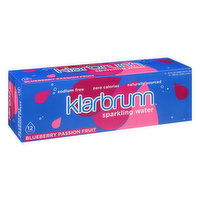 Klarbrunn Sparkling Water, Blueberry Passion Fruit, 12 Pack, 12 Each