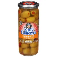 Early California Olives, Pimiento, Stuffed Queen, 10 Ounce