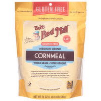 Bob's Red Mill Cornmeal, Gluten Free, Medium Grind, 24 Ounce