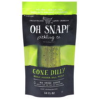 Oh Snap! Gone Dilly Pickle, Kosher Dill, Whole, 3 Fluid ounce