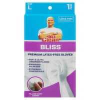 Mr. Clean Bliss Gloves, Latex-Free, Premium, Large, 1 Each