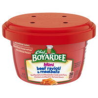 Chef Boyardee Mini Beef Ravioli & Meatballs, 7.5 Ounce