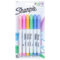 Sharpie S Note Creative Marker, Chisel Tip, 6 Each