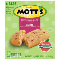 Mott's Berry Soft Baked Bars, 6 Each