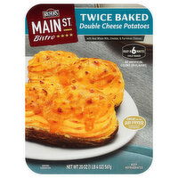 Main St Bistro Potatoes, Double Cheese, Twice Baked, 20 Ounce