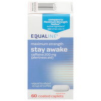 Equaline Stay Awake, Maximum Strength, Coated Caplets, 60 Each