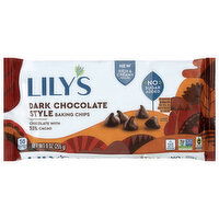 Lily's Dark Chocolate Style Baking Chips, 9 Ounce