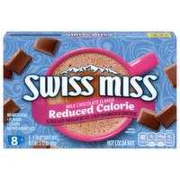 Swiss Miss Hot Cocoa Mix, Reduced Calorie, Milk Chocolate Flavor, 8 Each