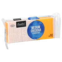 Essential Everyday Cheese, Medium Cheddar, 8 Ounce