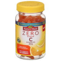 Nature Made Vitamin C, Zero Sugar, 250 mg, Gummies, Orange Citrus, 100 Each