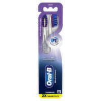 Oral-B Luxe Pro Whitening Toothbrushes, Medium, 2 Count, 2 Each