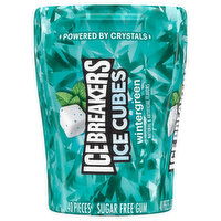 Ice Breakers Ice Cubes Gum, Sugar Free, Wintergreen, 40 Each